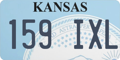 KS license plate 159IXL