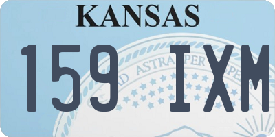 KS license plate 159IXM