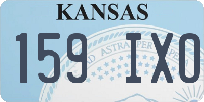 KS license plate 159IXO