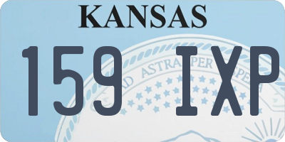 KS license plate 159IXP