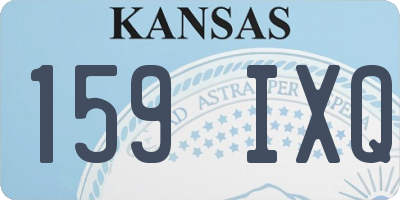 KS license plate 159IXQ