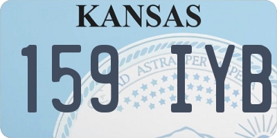 KS license plate 159IYB