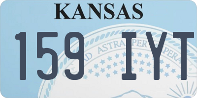 KS license plate 159IYT