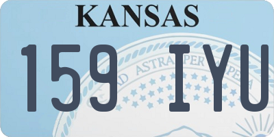 KS license plate 159IYU