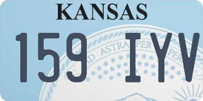 KS license plate 159IYV