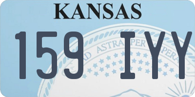 KS license plate 159IYY