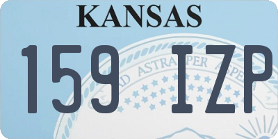 KS license plate 159IZP