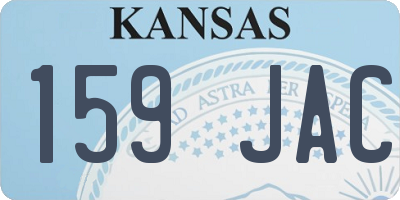 KS license plate 159JAC