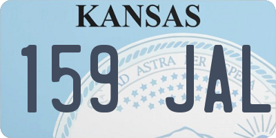 KS license plate 159JAL