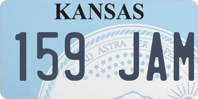 KS license plate 159JAM