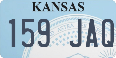 KS license plate 159JAQ