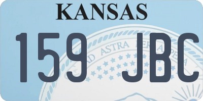 KS license plate 159JBC