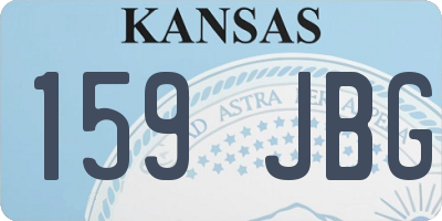 KS license plate 159JBG