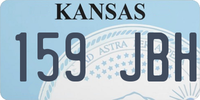 KS license plate 159JBH