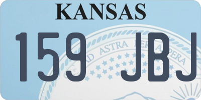 KS license plate 159JBJ