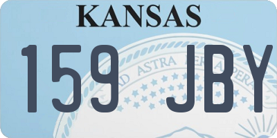 KS license plate 159JBY