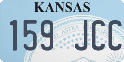 KS license plate 159JCC