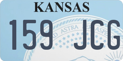 KS license plate 159JCG