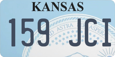 KS license plate 159JCI