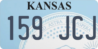 KS license plate 159JCJ