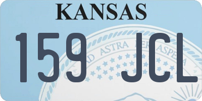 KS license plate 159JCL