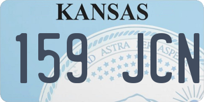 KS license plate 159JCN