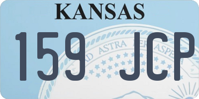KS license plate 159JCP
