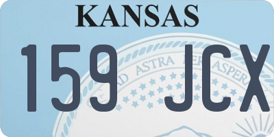 KS license plate 159JCX