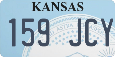 KS license plate 159JCY