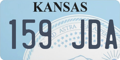 KS license plate 159JDA