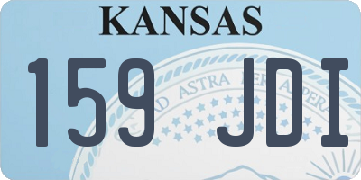KS license plate 159JDI