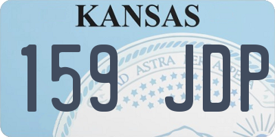 KS license plate 159JDP