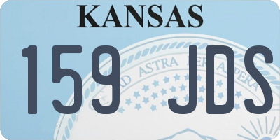 KS license plate 159JDS