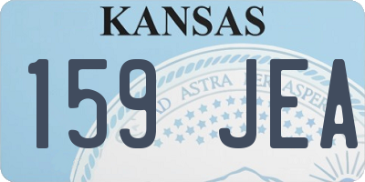 KS license plate 159JEA