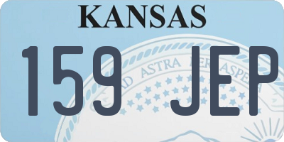 KS license plate 159JEP
