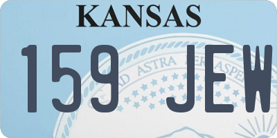 KS license plate 159JEW