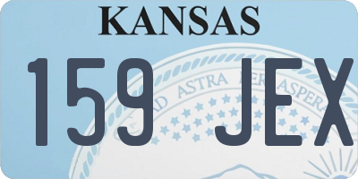 KS license plate 159JEX