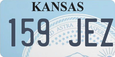 KS license plate 159JEZ