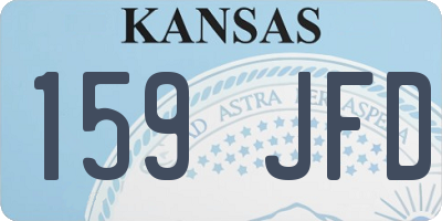 KS license plate 159JFD