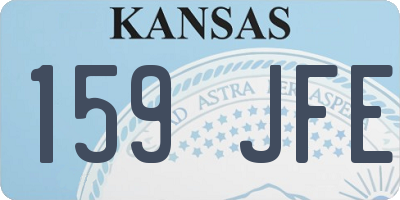 KS license plate 159JFE