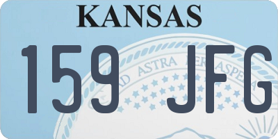 KS license plate 159JFG