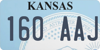 KS license plate 160AAJ