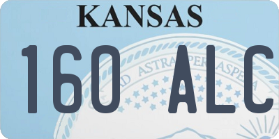 KS license plate 160ALC