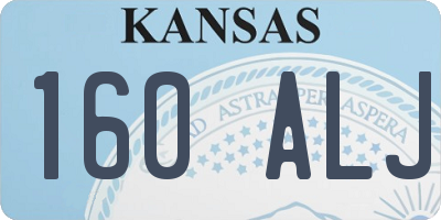 KS license plate 160ALJ