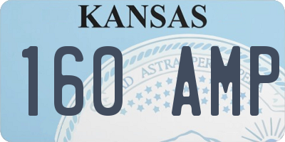 KS license plate 160AMP