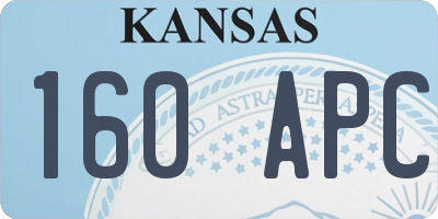 KS license plate 160APC