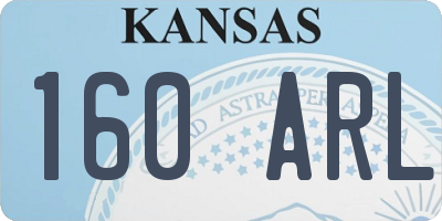 KS license plate 160ARL