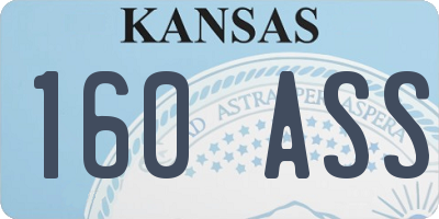 KS license plate 160ASS