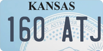 KS license plate 160ATJ