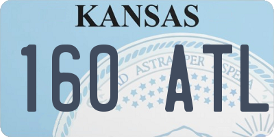 KS license plate 160ATL